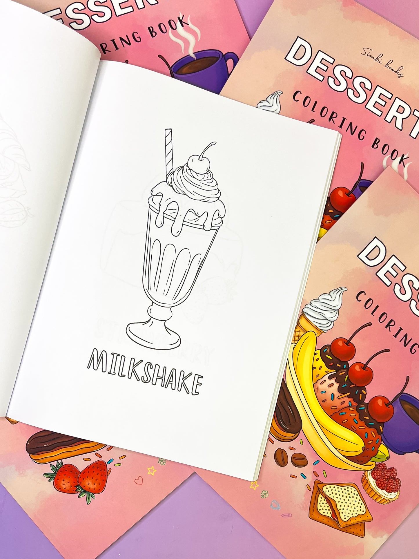 Desserts β Food & Drinks Coloring Book | SIMBI Books