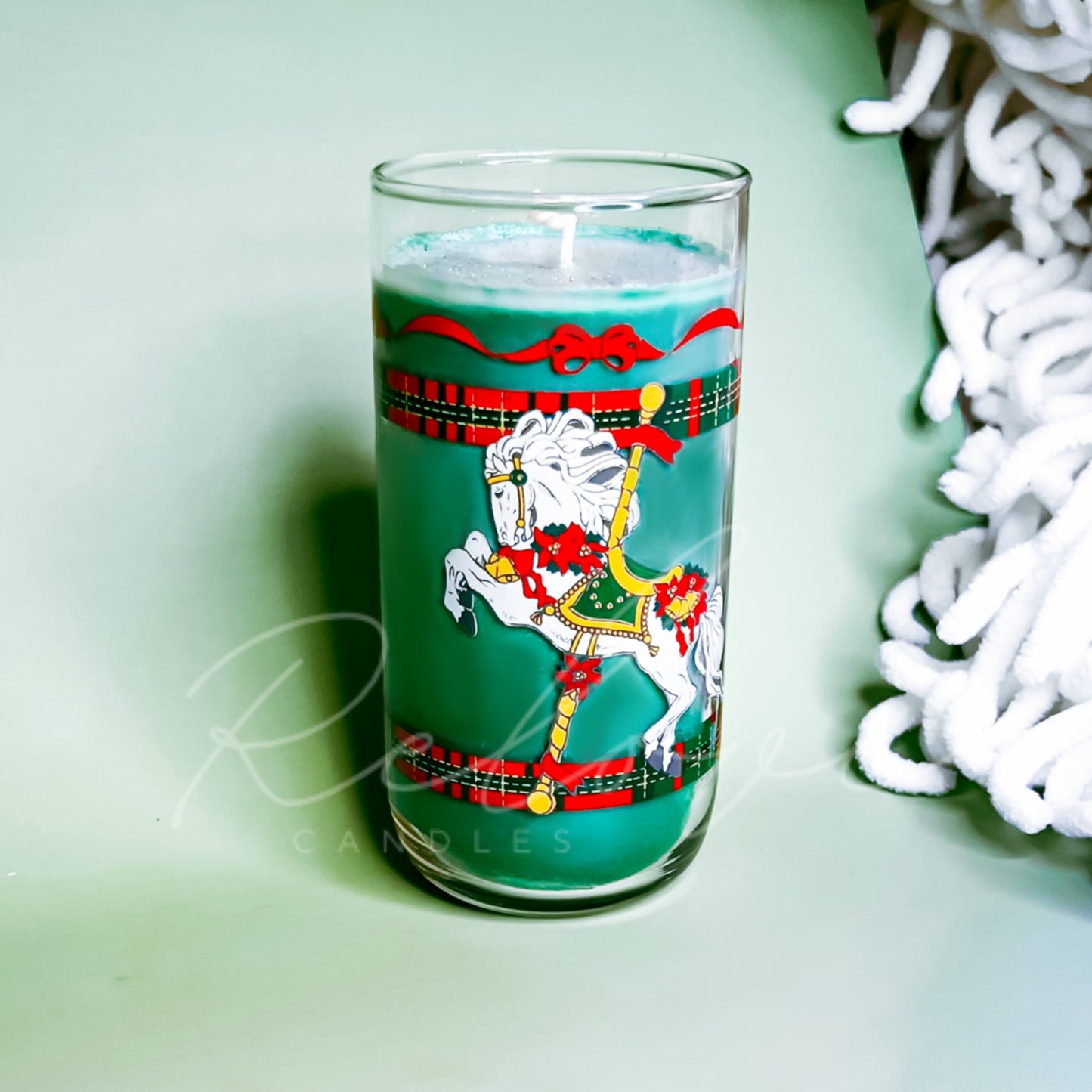 Carousel Horse Glass