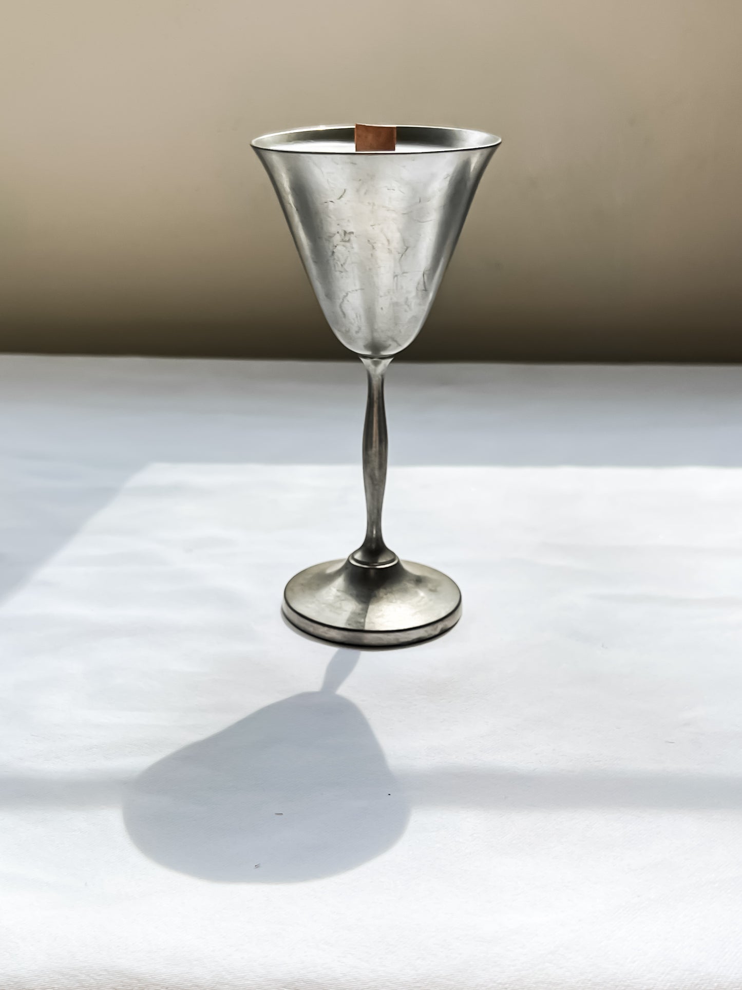 Pewter Wilcox Goblet Candle