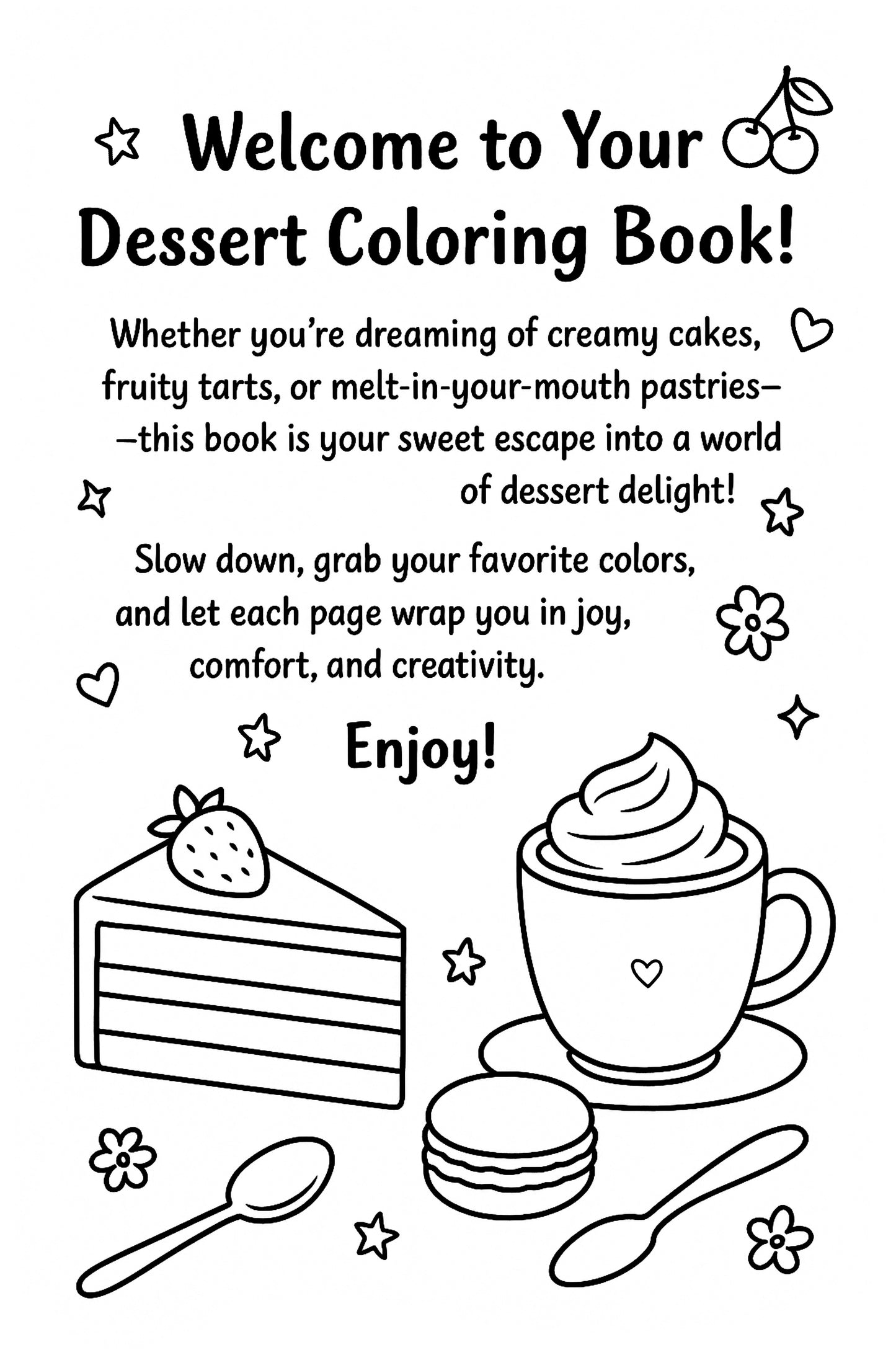 Desserts Coloring Book – SIMBI books Series
