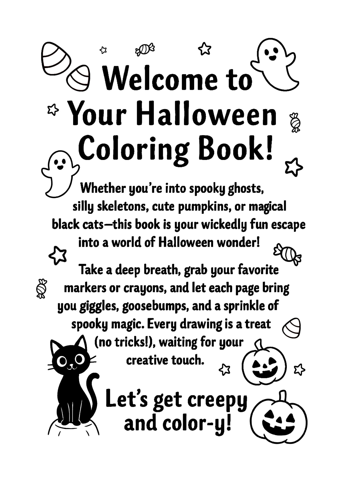 Cute & Spooky Halloween Coloring Book – SIMBI books Series