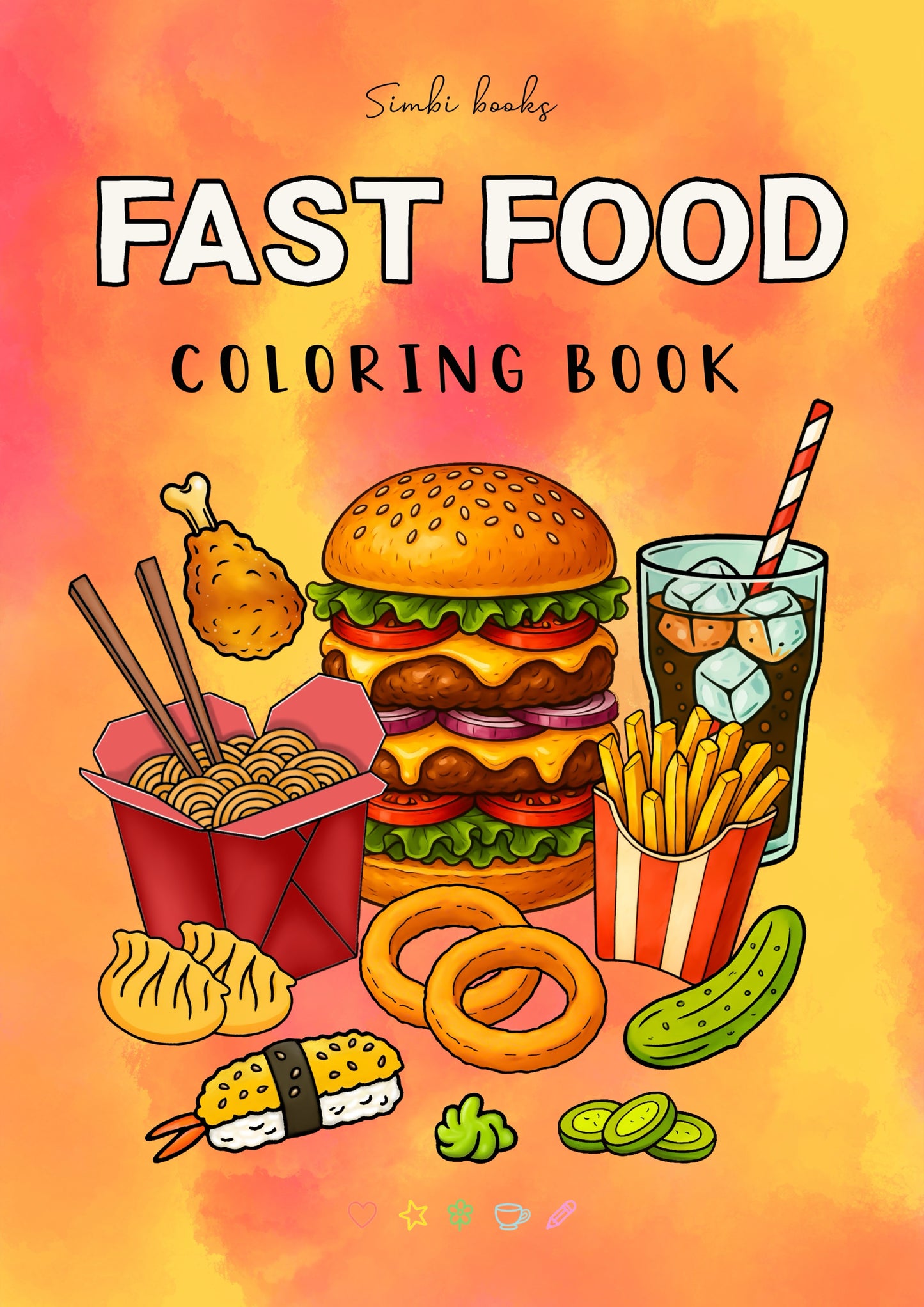 Fast Food Coloring Book – SIMBI books Series