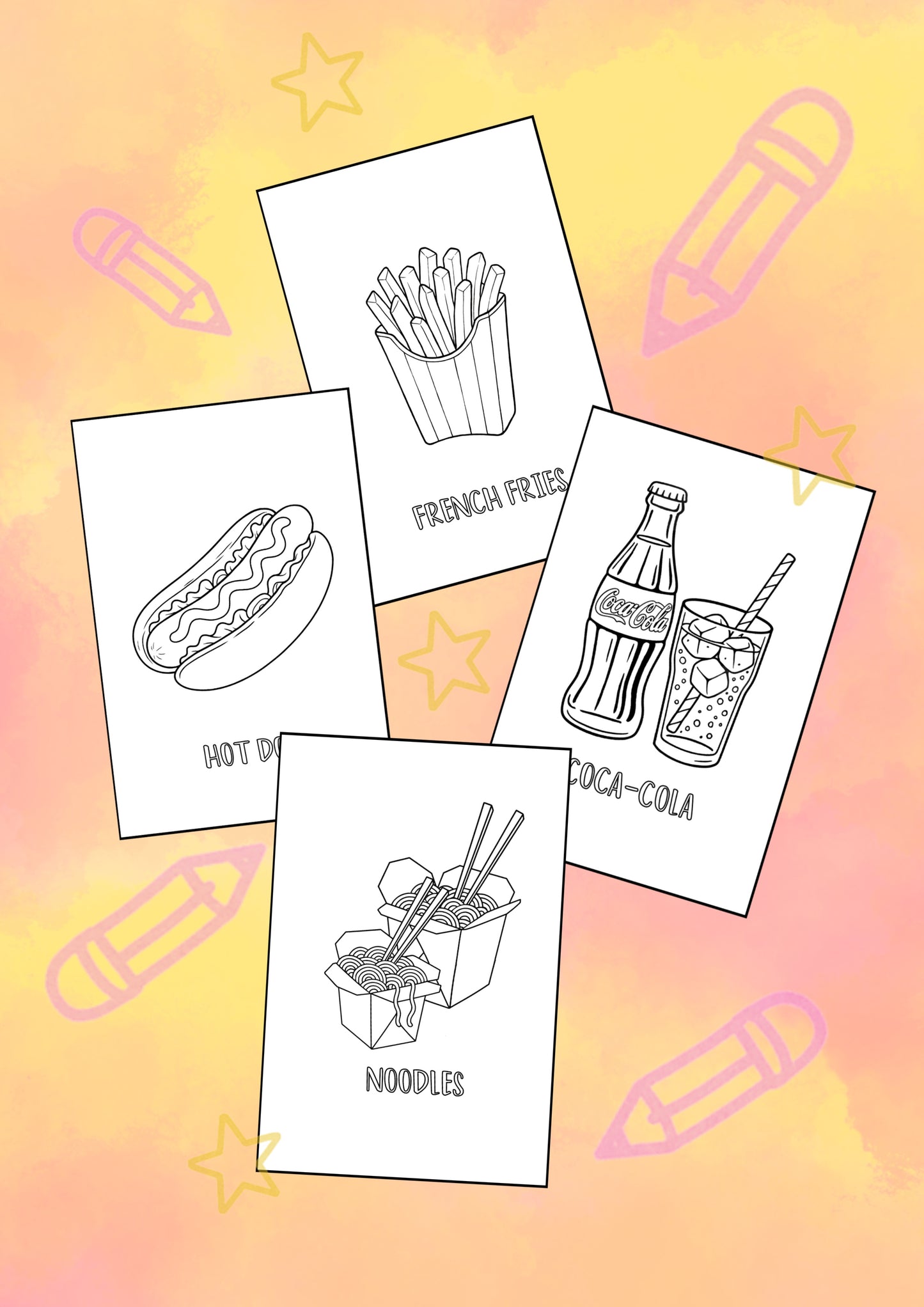 Fast Food Coloring Book – SIMBI books Series