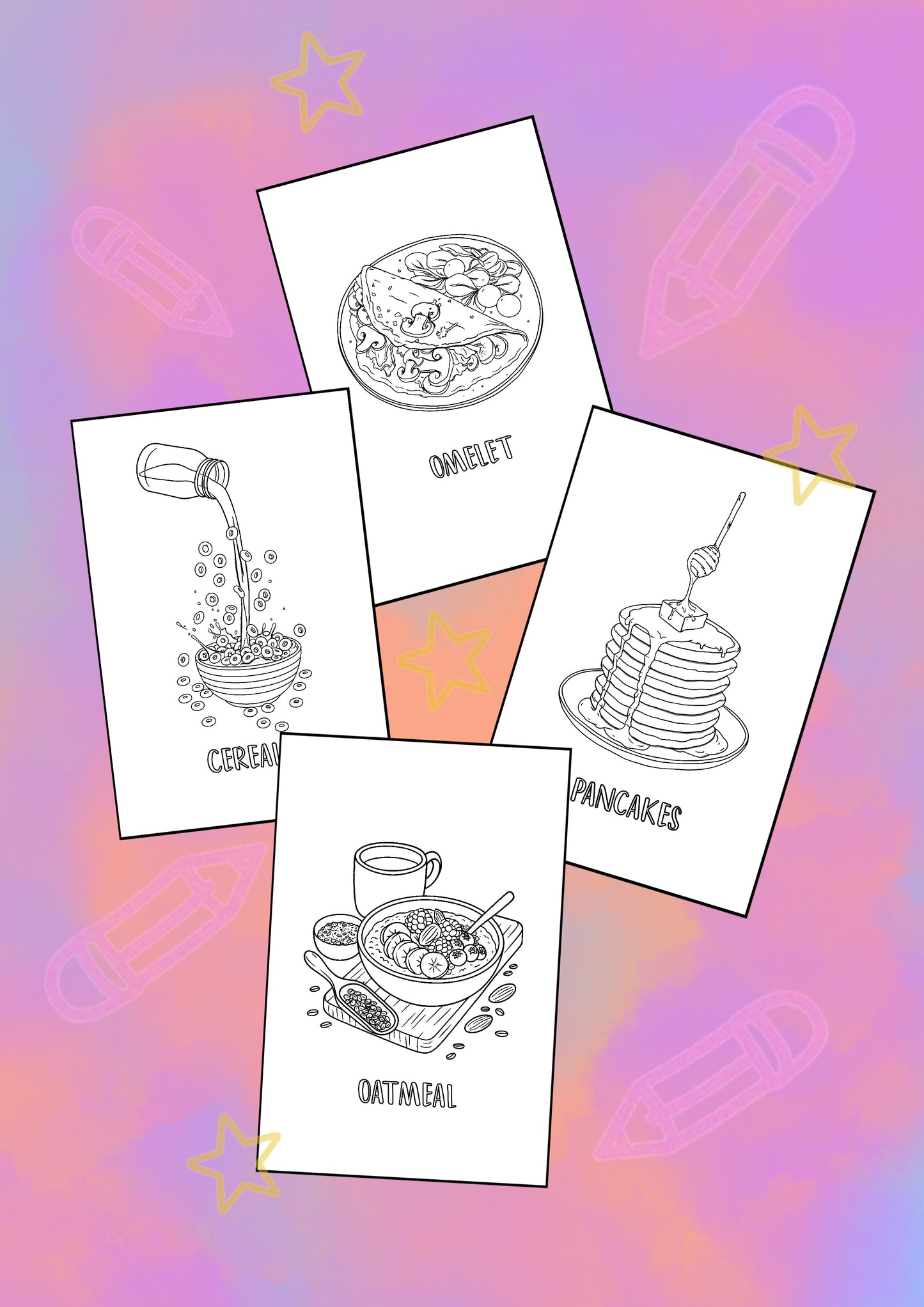 Breakfast Coloring Book – SIMBI books Food Series