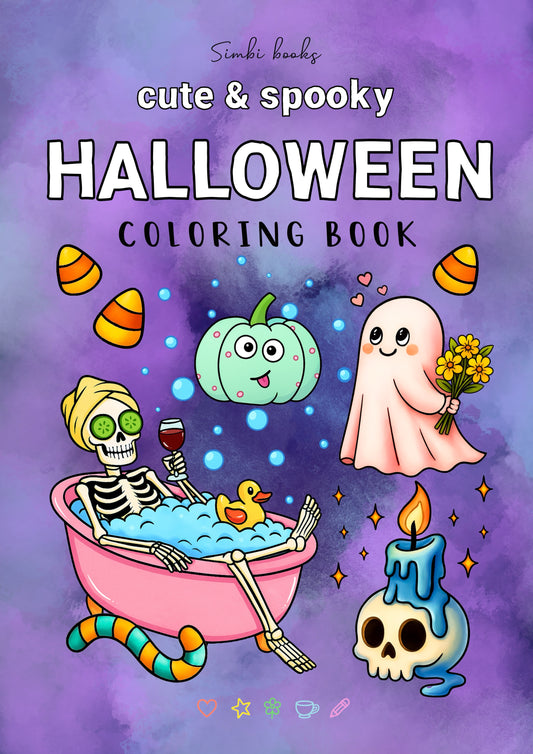 Cute & Spooky Halloween Coloring Book – SIMBI books Series