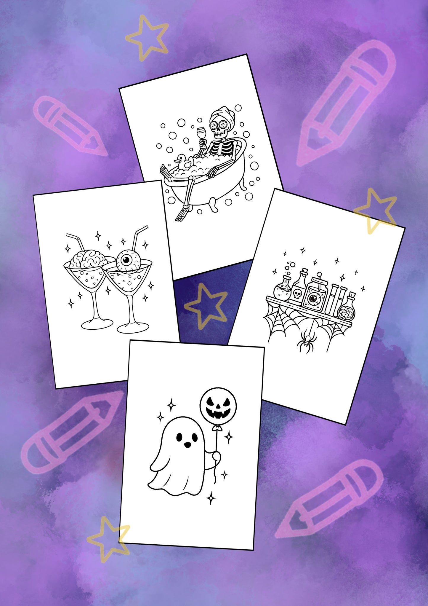 Cute & Spooky Halloween Coloring Book – SIMBI books Series