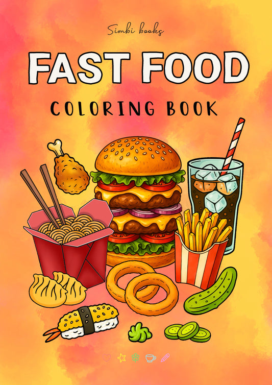 Fast Food Coloring Book – SIMBI books Series